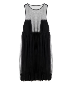 tulle symmetry sheer dress