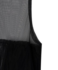 tulle symmetry sheer dress