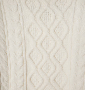 quilting knit patchwork knit -white-