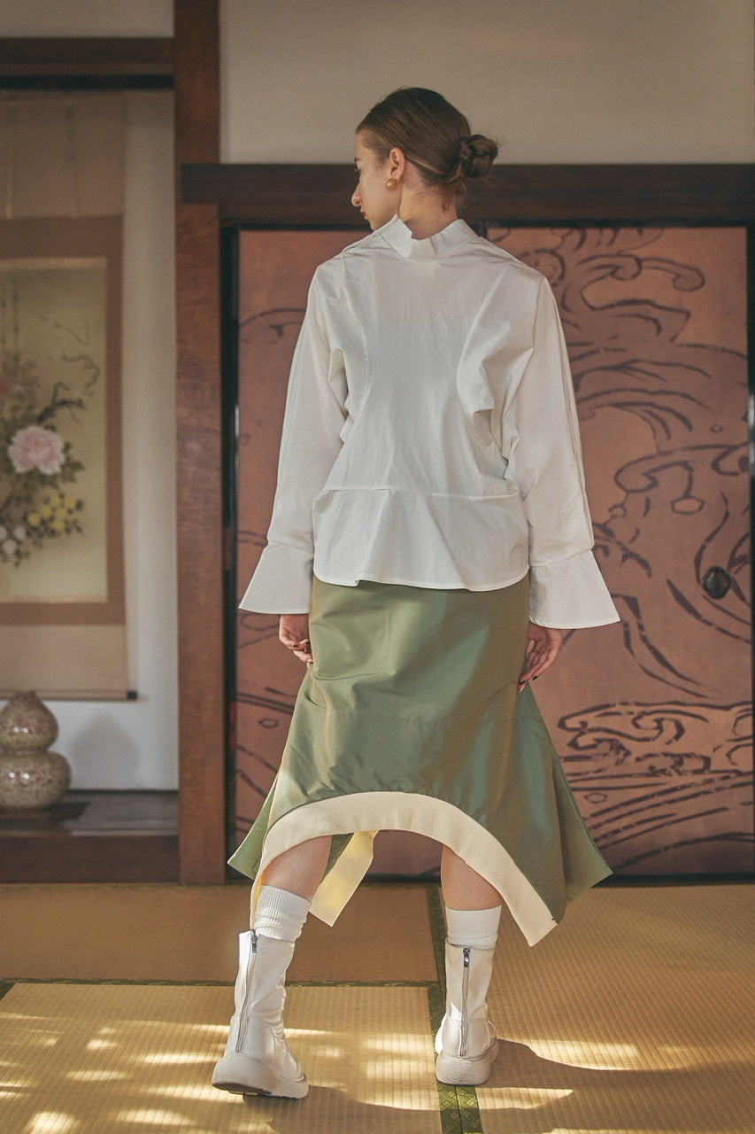 "oumi-sarashi" blouse  -white-