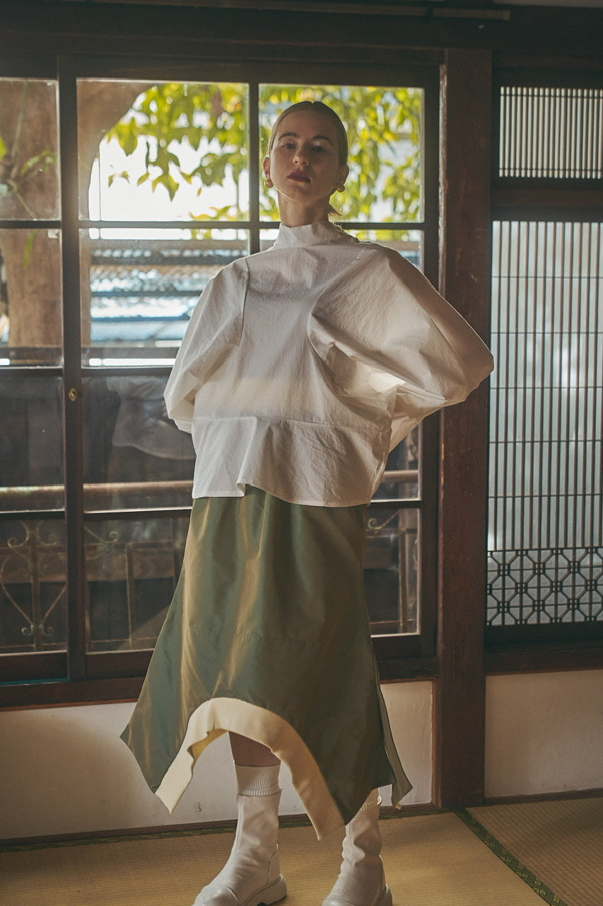 "oumi-sarashi" blouse  -white-