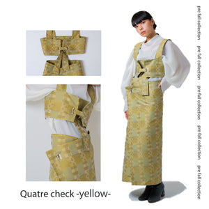 【set up】quatre check - yellow-