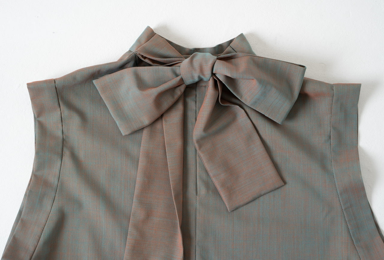 chambray bow tie blouse – WannaC