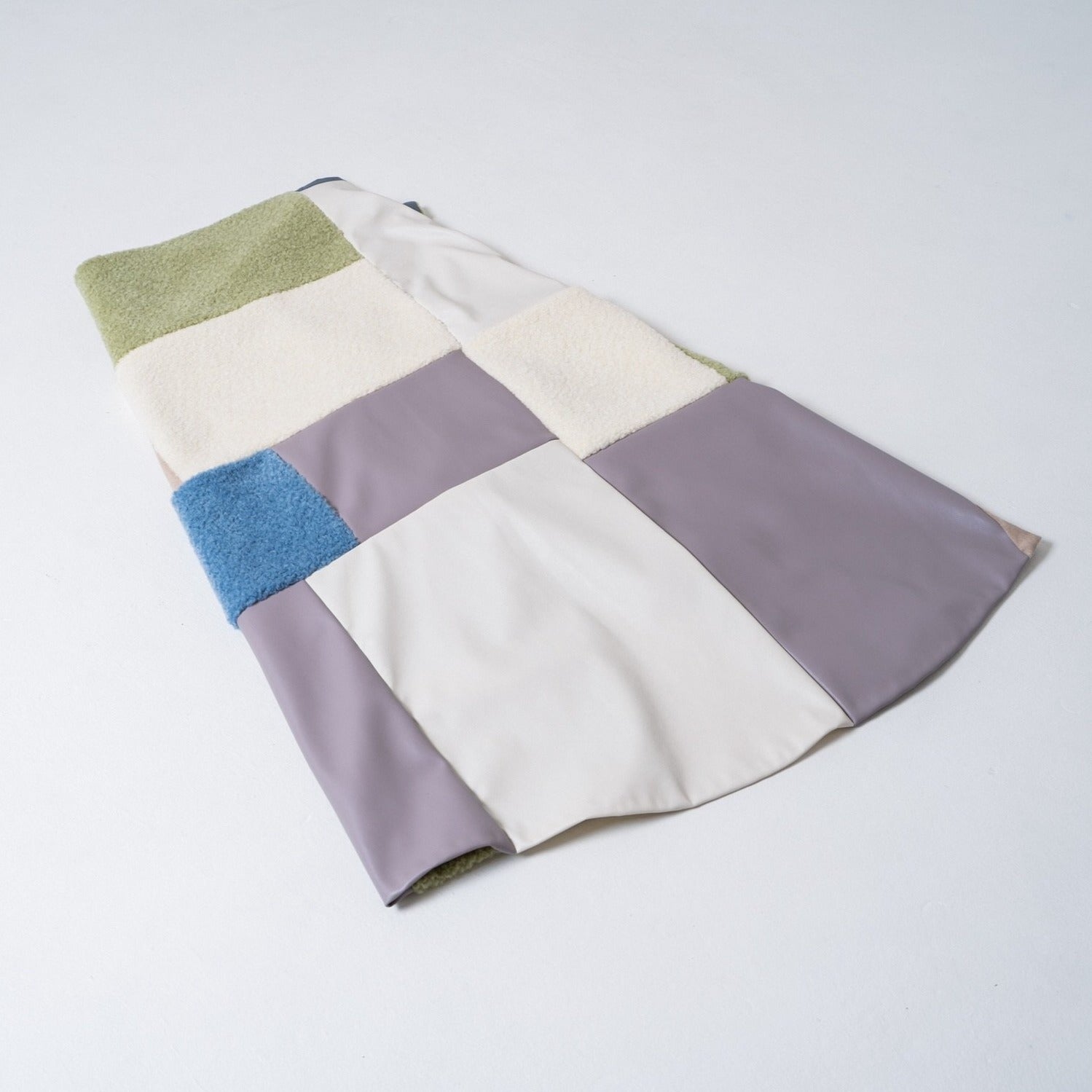 "concrete & grass" patchwork skirt